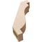 Ekena Millwork 3-inch W x 12-inch D x 16-inch H Copenhagen Rough Cedar Woodgrain TimberThane Knee Brace, Primed BRCUR03X12X16CHGRCPR - alternate 5